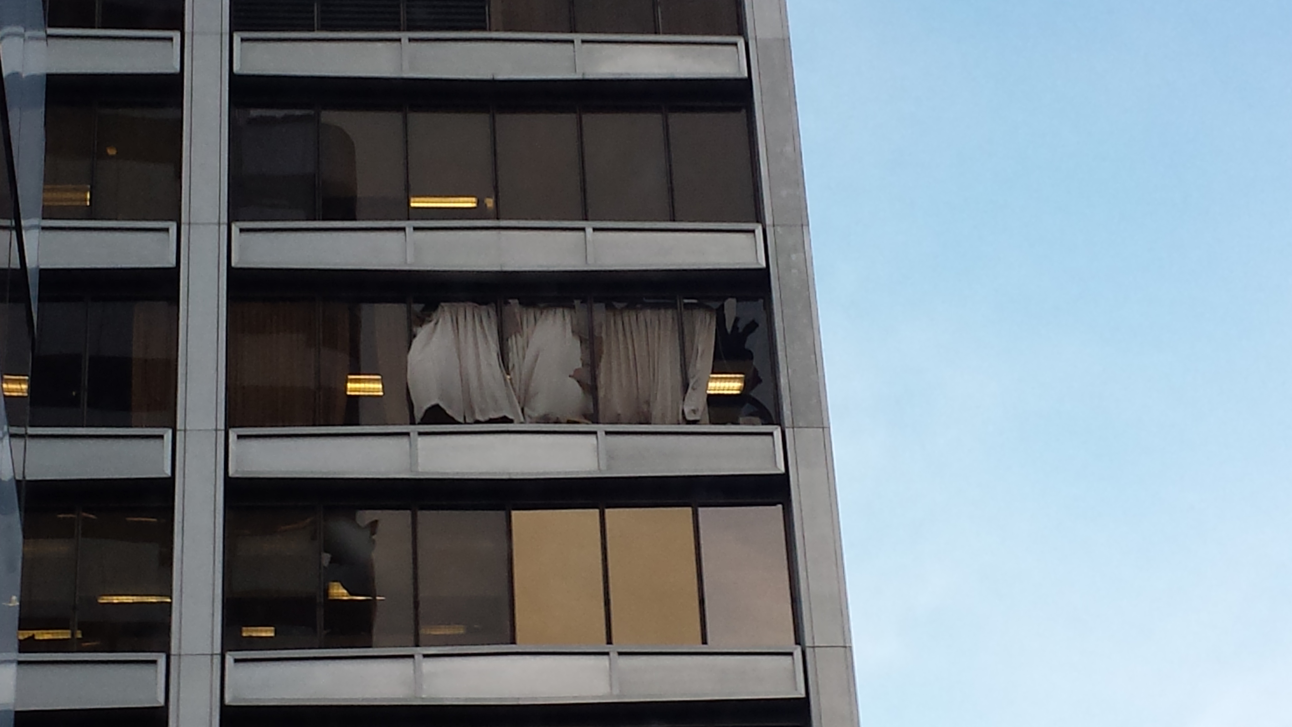 Storm sends debris through Portland highrise windows
