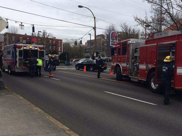 Woman hit in crosswalk on West Burnside | kgw.com