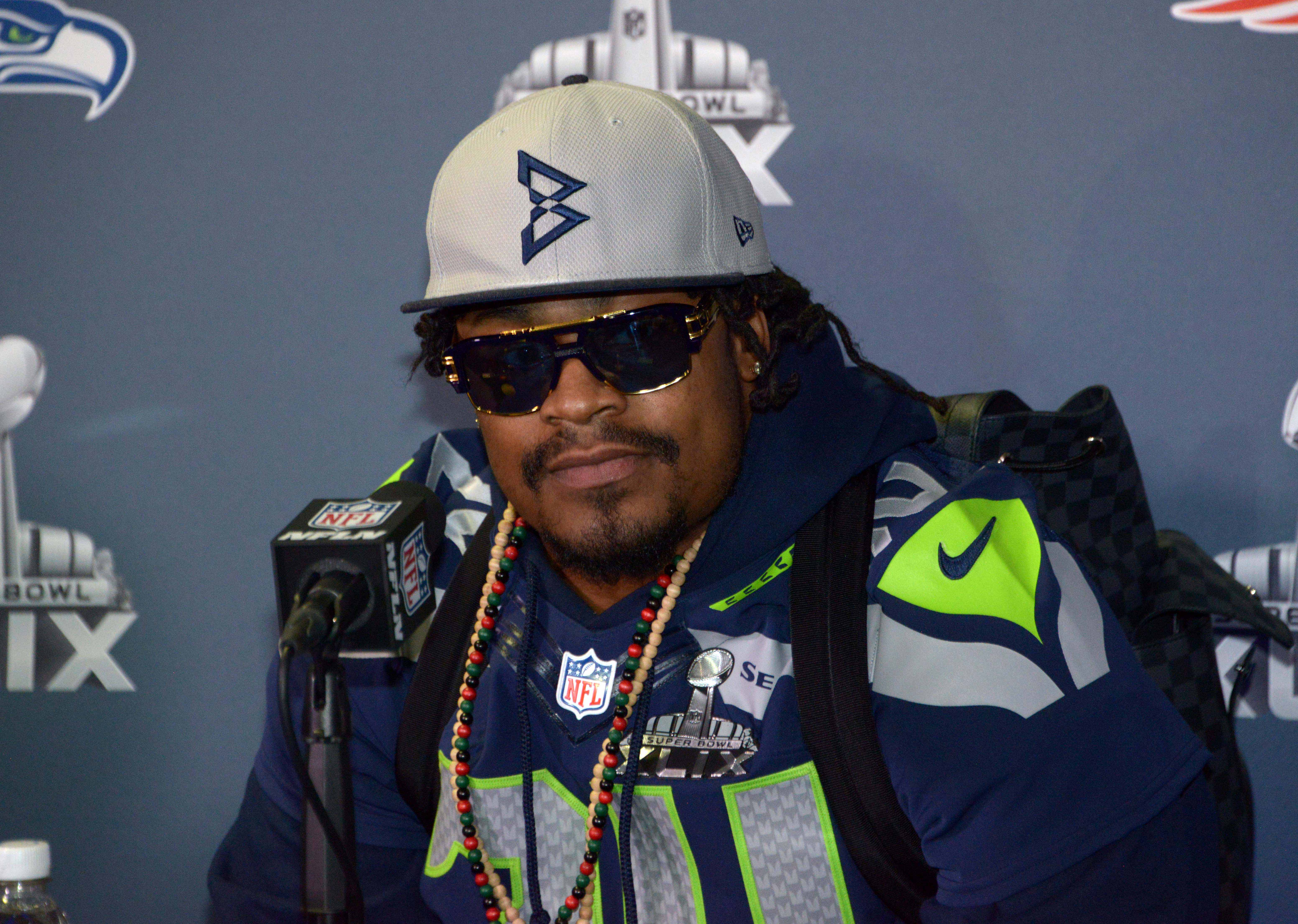Marshawn Lynch Trademarking Im Just Here So I Wont Get Fined