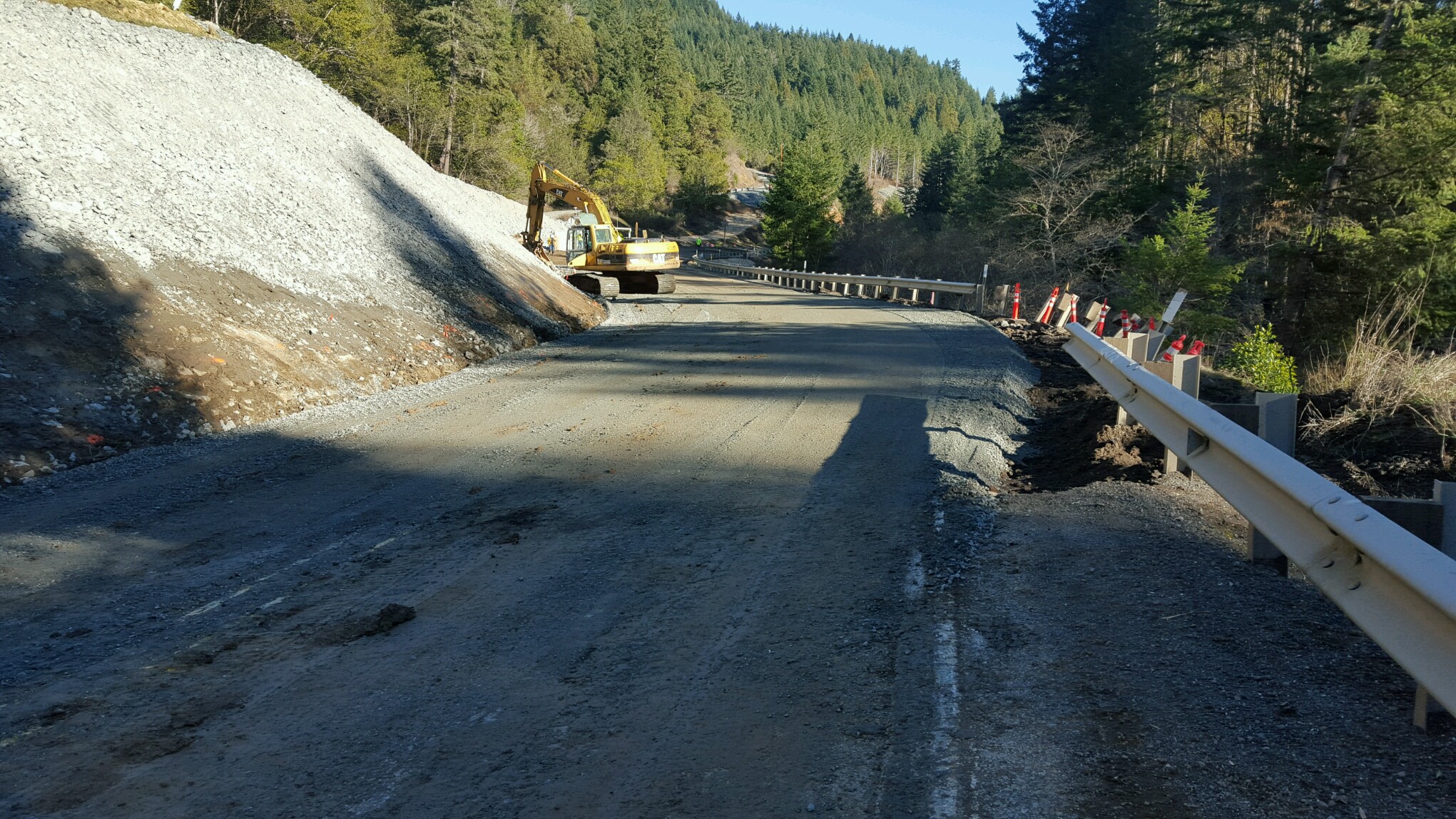 Video shows massive Highway 42 slide from the air