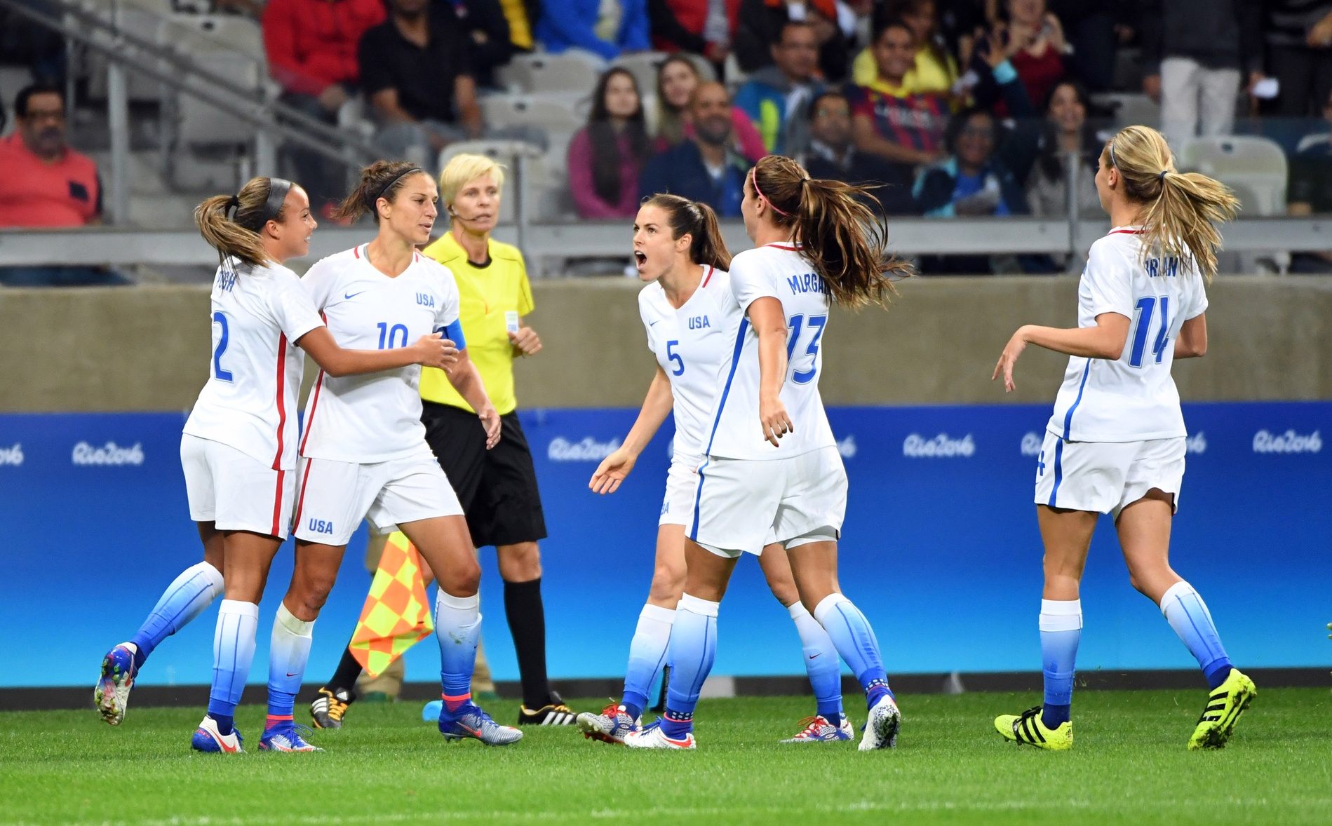 U.S. women's soccer team blanks New Zealand in Olympic opener
