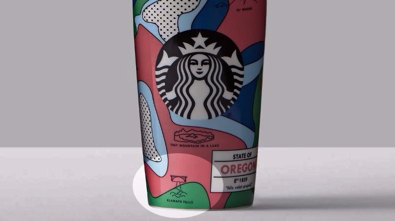 Starbucks mislabels Oregon-themed travel mug