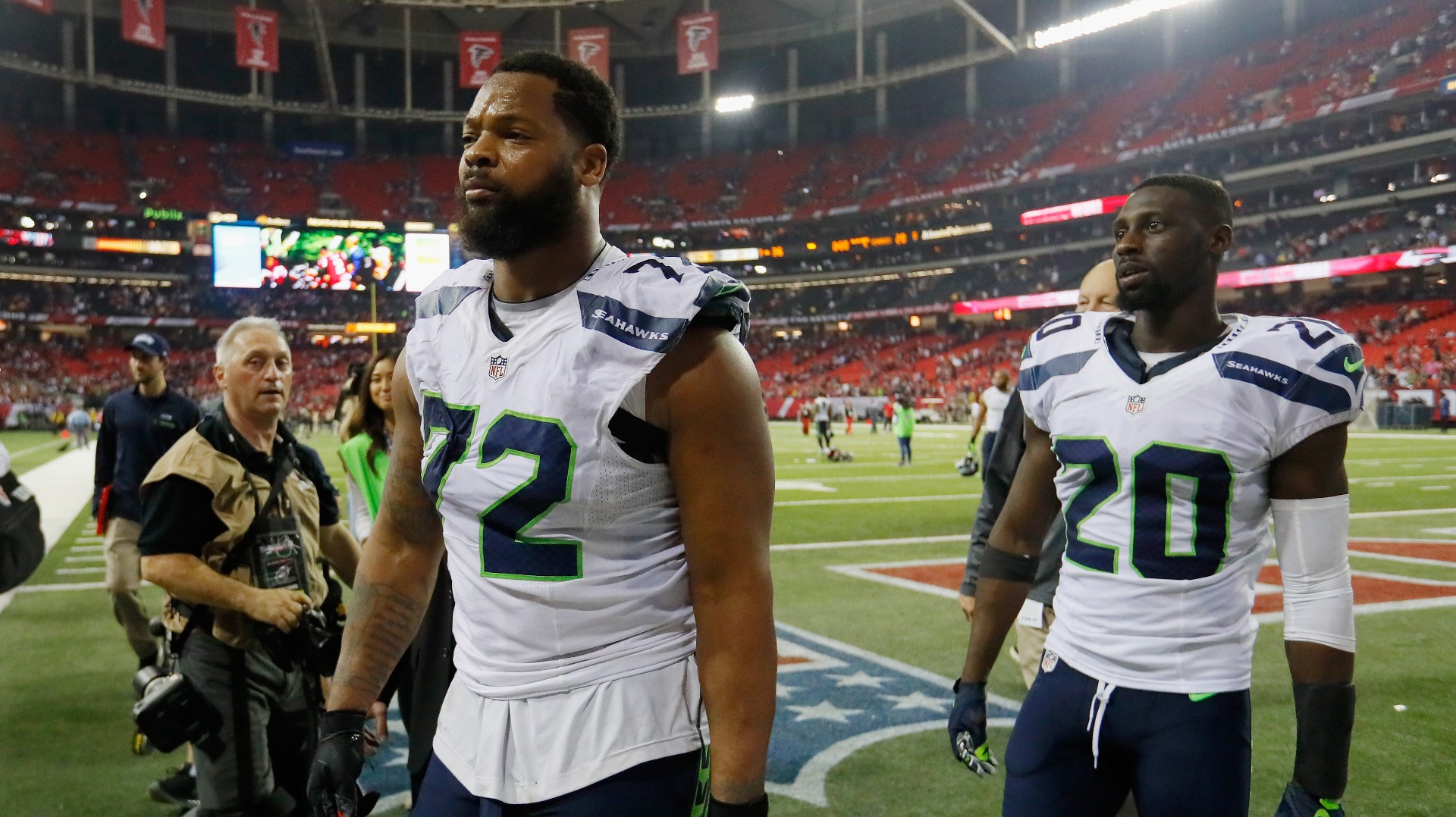 Michael Bennett goes on expletive-laced rant after Seahawks lose to Falcons, Atlanta Falcons