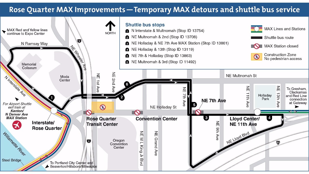 MAX Rose Quarter improvements to cause delays | kgw.com